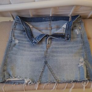 Stretchy jean skirt